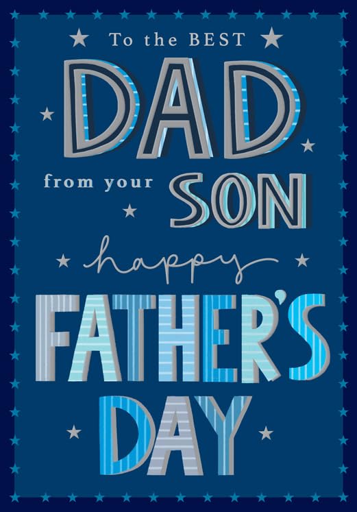 Piccadilly Greetings Father's Day Card, To the Best Dad... - Auto & Moto Amazon Royaume-Uni à 1.93€