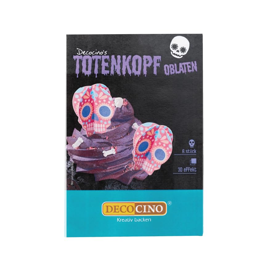 DECOCINO Halloween Oblaten Totenköpfe mit 3D-Effekt (6... - High-Tech & Électronique Amazon Allemagne à 1.60€
