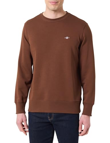 GANT Sudadera REG Shield con Cuello en C, Caoba, 4XL - Amazon Espagne à 25.96€