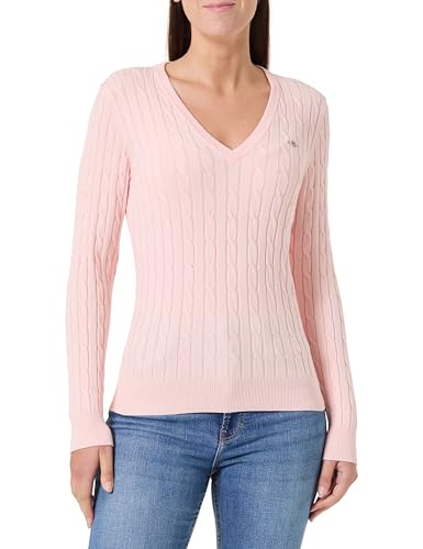 GANT Col en V avec câble en Coton Extensible, Rose Pivoine... en promo à 66,96€ (-50%) sur Amazon FR