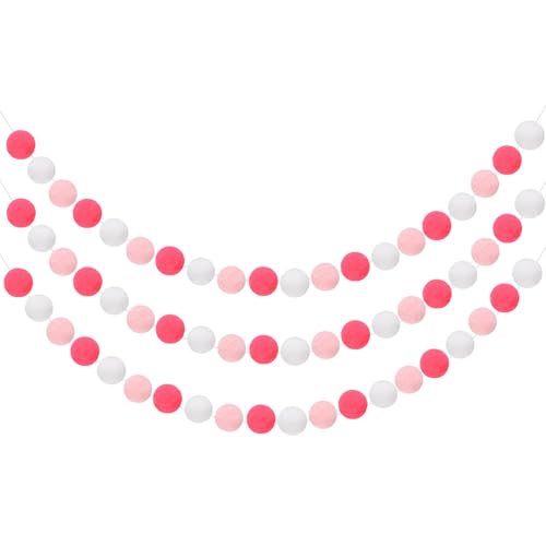 QUARKZMAN 3pcs Guirlande Pom Pom 6.6 ft 30 Boules Guirlande... - High-Tech & Électronique en promo à 17.89€