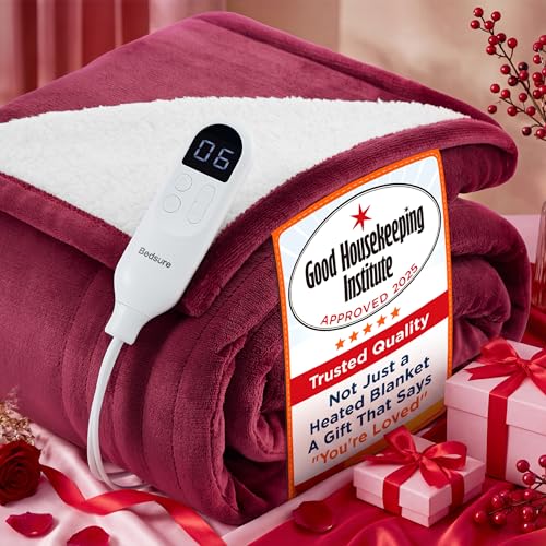 Bedsure Couverture électrique chauffante – 6 niveaux de... - Maison & Cuisine Amazon France à 43.22€
