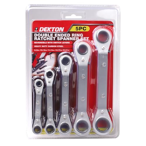 DEKTON 5pc Ring Ratchet Spanner Set -Fully Heat Treated... - Maison & Cuisine Amazon Royaume-Uni à 6.47€