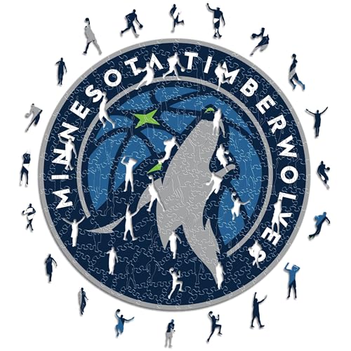 Iconic Puzzles - Minnesota Timberwolves, Logo, Wooden... - High-Tech & Électronique en promo à 17.80€