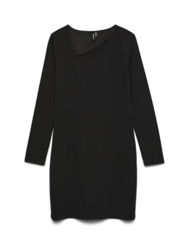 VERO MODA Vmallison LS - Abito Corto Jrs Ga, Nero, M - Bon plan à 13.08€
