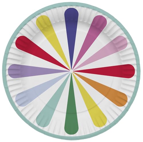 Folat 27768 Geburtstag und Party Dekoration Buntes - Teller... - Jouets & Jeux en promo à 3.66€