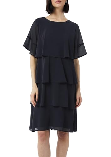 Comma Kurzes Volantkleid aus Crêpe-Chiffon - Mode & Vêtements Amazon Allemagne à 28.79€