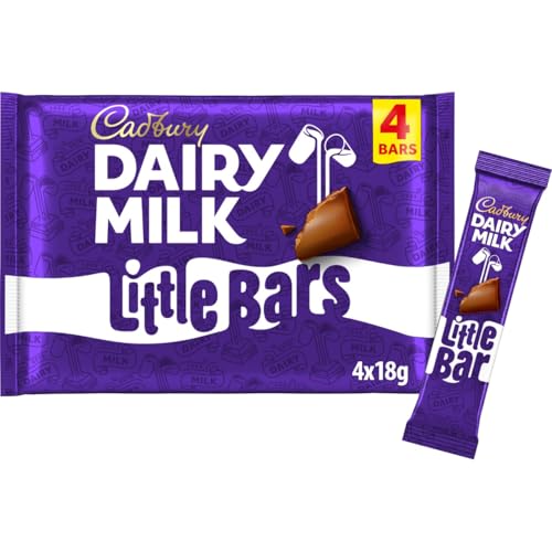Cadbury Dairy Milk Chocolate Little Bar, 18 g (Pack of 4... - Maison & Cuisine Amazon Royaume-Uni à 1.25€