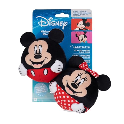 Disney Mickey Mouse and Minnie Mouse Plush Dog Toy 2-Pack... - Toys & Games Amazon UK à 4.62€