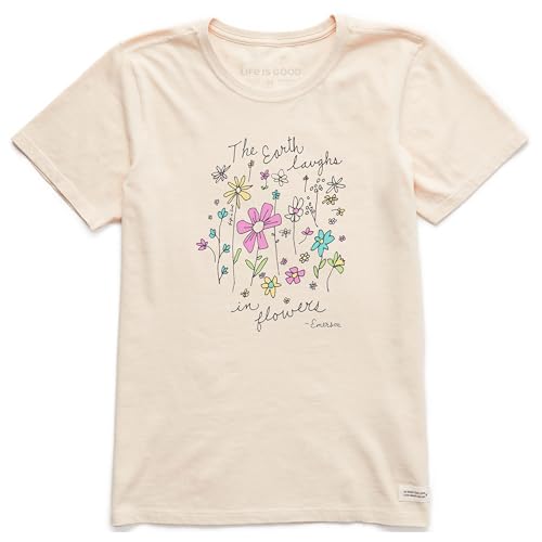 Life Is Good Camiseta de Manga Corta para Mujer, algodón... - Jardin & Extérieur en promo à 25.95€