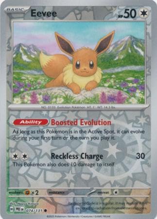 Pokemon - Eevee 074/131 Prismatic Evolutions – Carta... - Jeux Vidéo & Consoles Amazon Italie à 10.53€