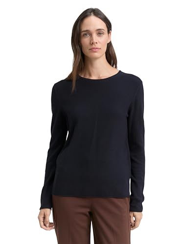 TOM Tailor Suéter de Mujer, 37495 - Midnight Navy Blue, M - Mode & Vêtements Amazon Espagne à 15.13€
