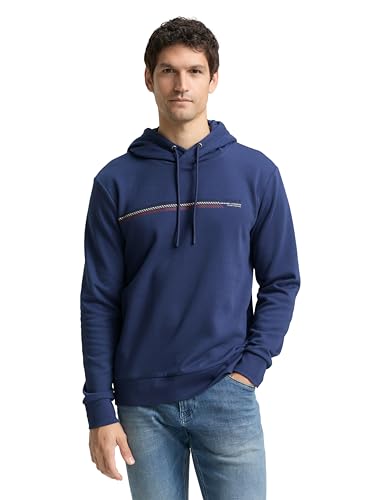 TOM TAILOR Sudadera para Hombre, 28061 - Ocean Blue, S - Bon plan à 11.20€