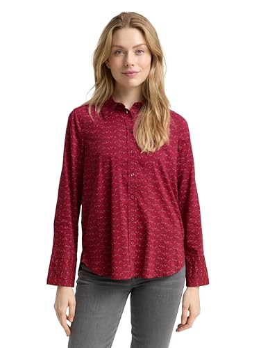 TOM TAILOR 1047586 Camicetta Donna, 39034-Small Red Wave... - Bon plan à 8.75€