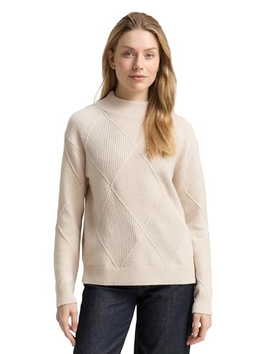 TOM TAILOR Suéter de Mujer, 29517 - Arena Stone Beige, XL - Amazon Espagne à 13.29€