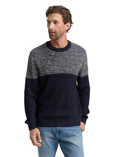 TOM TAILOR 1048745 Suéter pulóver, 39209-offwhite Navy... - Amazon Espagne à 23.46€