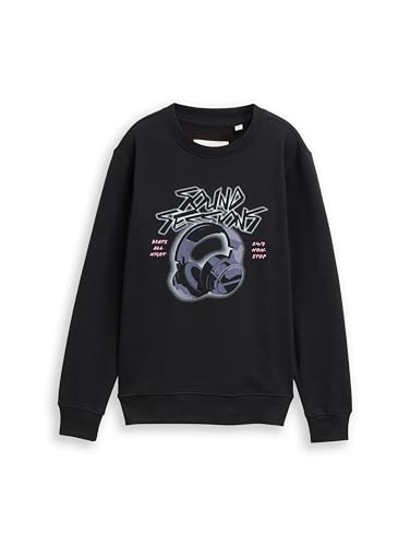 TOM TAILOR Sudadera para niños, 36423 - Heavy Black, 152 - Jouets & Jeux Amazon Espagne à 9.18€