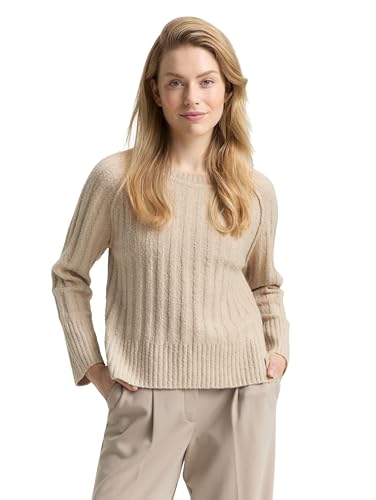 TOM TAILOR Suéter de Mujer, 36844 - Arena Stone Beige... - Amazon Spain à 23.50€