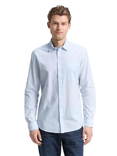 TOM TAILOR 1048446 Camicia da Uomo, 38976-light Blue... - Maison & Cuisine Amazon Italie à 33.93€