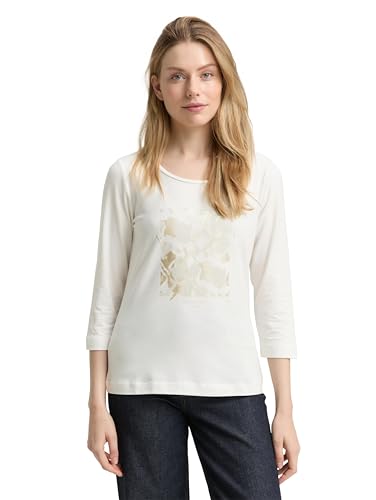 TOM TAILOR Maglietta da Donna, 10315 - Whisper White, S - Amazon Italie à 6.11€