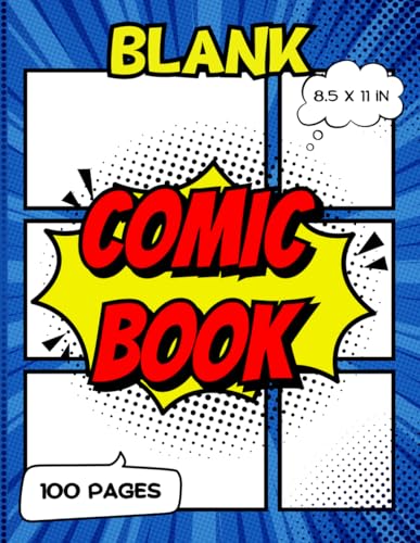 Blank Comic Book: 100 Pages | 8.5 x 11 in | Create Your Own... - Toys & Games Amazon UK à 5.99€