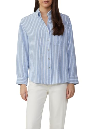 s.Oliver Gestreifte Bluse aus Leinenmix mit überschnittenen... - Mode & Vêtements en promo à 14.42€