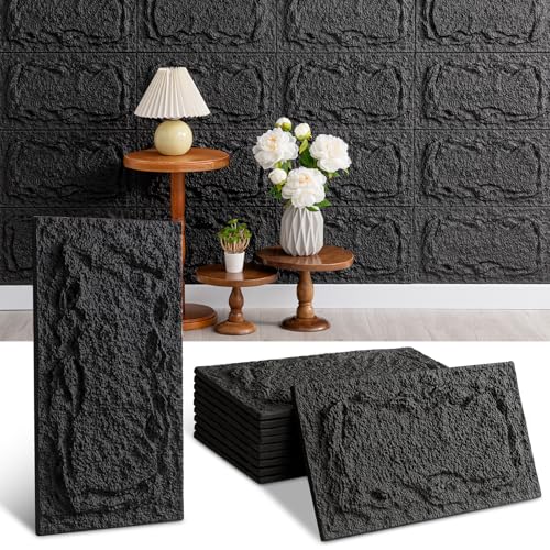 3D Wall Panel, Stone Look, Pack of 10, 45 x 25 cm, Wall... - Maison & Cuisine en promo à 7.69€