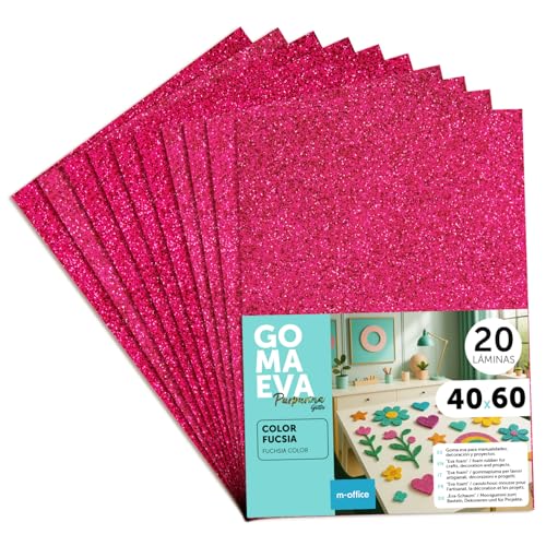 m-office Fogli di Gomma Eva Colorata Glitterata, Gomma... - Maison & Cuisine Amazon Italie à 16.68€