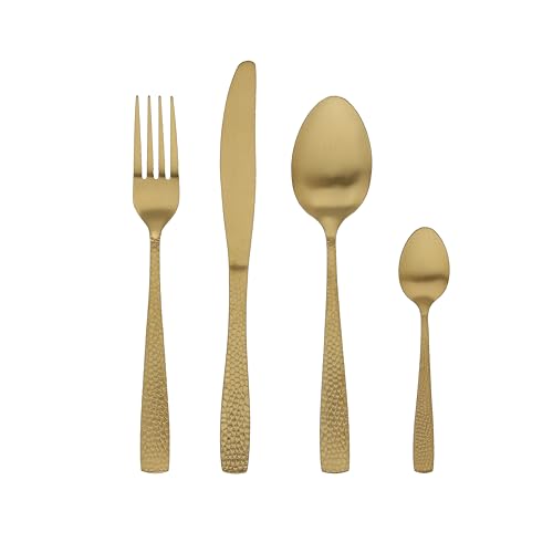 Tognana Pauline, 24-teiliges Besteckset, Edelstahl, Gold - Maison & Cuisine Amazon Allemagne à 29.01€