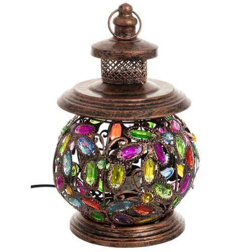 Lámpara de metal cristal acrilico de colores - Amazon Espagne à 33.34€