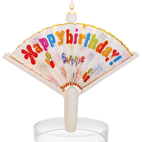 Candela di compleanno a ventaglio | Candela di compleanno... - Jouets & Jeux Amazon Italie à 2.32€