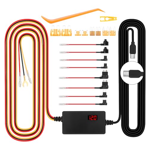 WODHMIEY Hardwire Kit para dashcam Tipo c, Kit de cableado... - High-Tech & Électronique Amazon Espagne à 8.32€