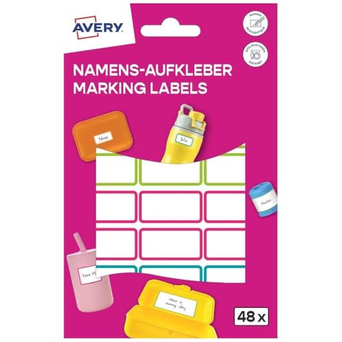 AVERY Zweckform NAME48C Pegatinas con nombre para niños... - Jouets & Jeux en promo à 4.88€