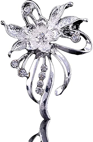 Spilla da donna, alla moda, a forma di fiore, glitterata... - Bijoux & Montres Amazon Italie à 1.39€