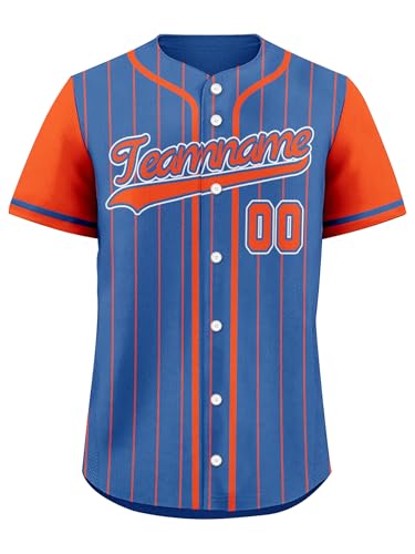 Custom Gradient Baseball Jersey for Men Personalized Name... - Sports & Fitness en promo à 5.99€