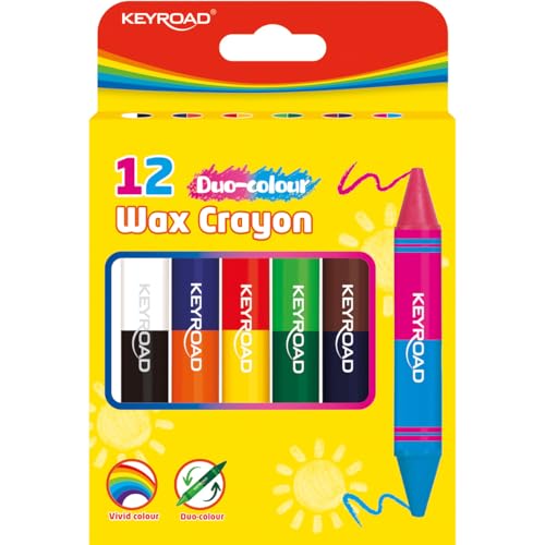 Keyroad JUMBO - Pastelli colorati per bambini, Duo-Colour... - Toys & Games Amazon Italy à 3.07€