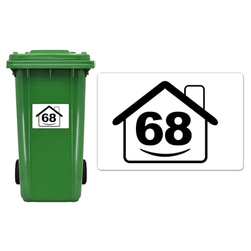 4 x Wheelie Bin Stickers Bin Numbers for Wheelie Bins... - Maison & Cuisine Amazon Royaume-Uni à 1.99€