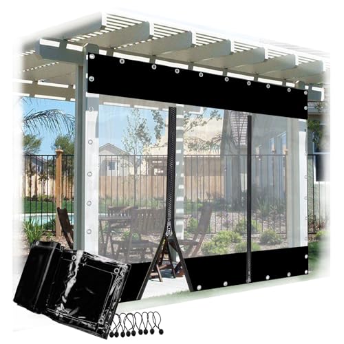JIwqDY Clear Tarp with Zip Door Outdoor Weatherproof... - Jardin & Extérieur Amazon Royaume-Uni à 3.00€