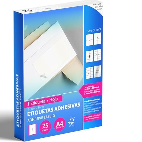 M-office Etichette Adesive A4 Compatibili con Label Printer... - Auto & Motorcycle Amazon Italy à 4.96€