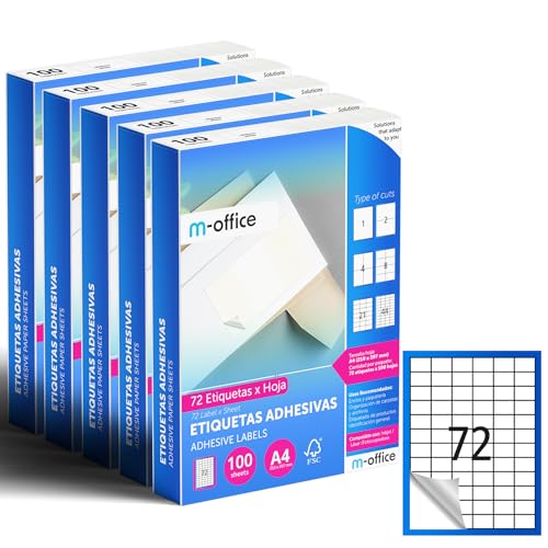 M-office Klebeetiketten zum Beschriften – Selbstklebende... - Maison & Cuisine Amazon Allemagne à 25.24€
