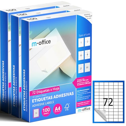 M-office Klebeetiketten zum Beschriften – Selbstklebende... - Maison & Cuisine Amazon Allemagne à 30.28€