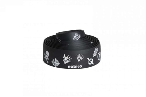 NABICO Rubans Guidon Roubaix Tatoo Noir/Blanc 3.5MM - Sports & Fitness Amazon France à 32.99€