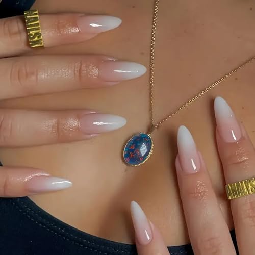 MouyouGlow Press on Nails Short Kurz,Almond Rosa Gradient... - Beauté & Parfums Amazon Allemagne à 1.99€