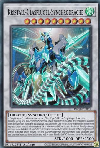 RA04-DE059 - Kristall-Glasflügel-Synchrodrache - Super Rare... - Jeux Vidéo & Consoles Amazon Allemagne à 1.00€