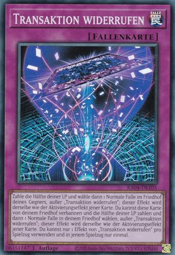 RA04-DE105 - Transaktion widerrufen - Super Rare - Deutsch... - Jeux Vidéo & Consoles en promo à 1.00€