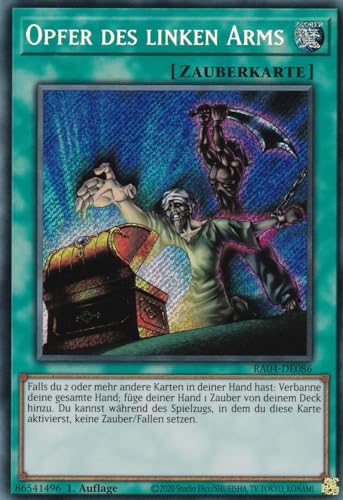 RA04-DE086 - Opfer des linken Arms - Secret Rare - Deutsch... - Jeux Vidéo & Consoles Amazon Allemagne à 1.00€