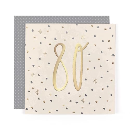 Hotchpotch Stunning Foiled Birthday Card For 80th Birthday... - Auto & Moto Amazon Royaume-Uni à 2.24€