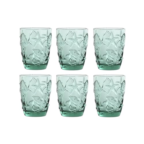 VASO SET 6 CRISTAL 8X5X10 290ML RELIEVE TURQUESA - Maison & Cuisine Amazon Espagne à 31.84€