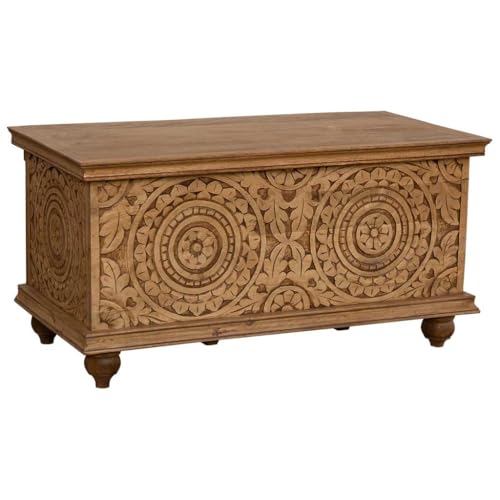 Baul acabado artesanal marron - Vente Flash Amazon -62%