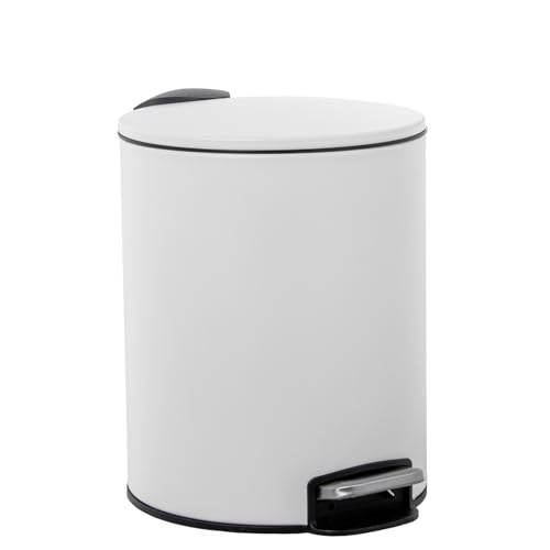 PAPELERA ACERO INOXIDABLE 5L. C/PEDAL BLANCA - Sports & Fitness Amazon Espagne à 12.97€